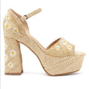 Castaner Antonella 130 Raffia Platform Heels/Sandals